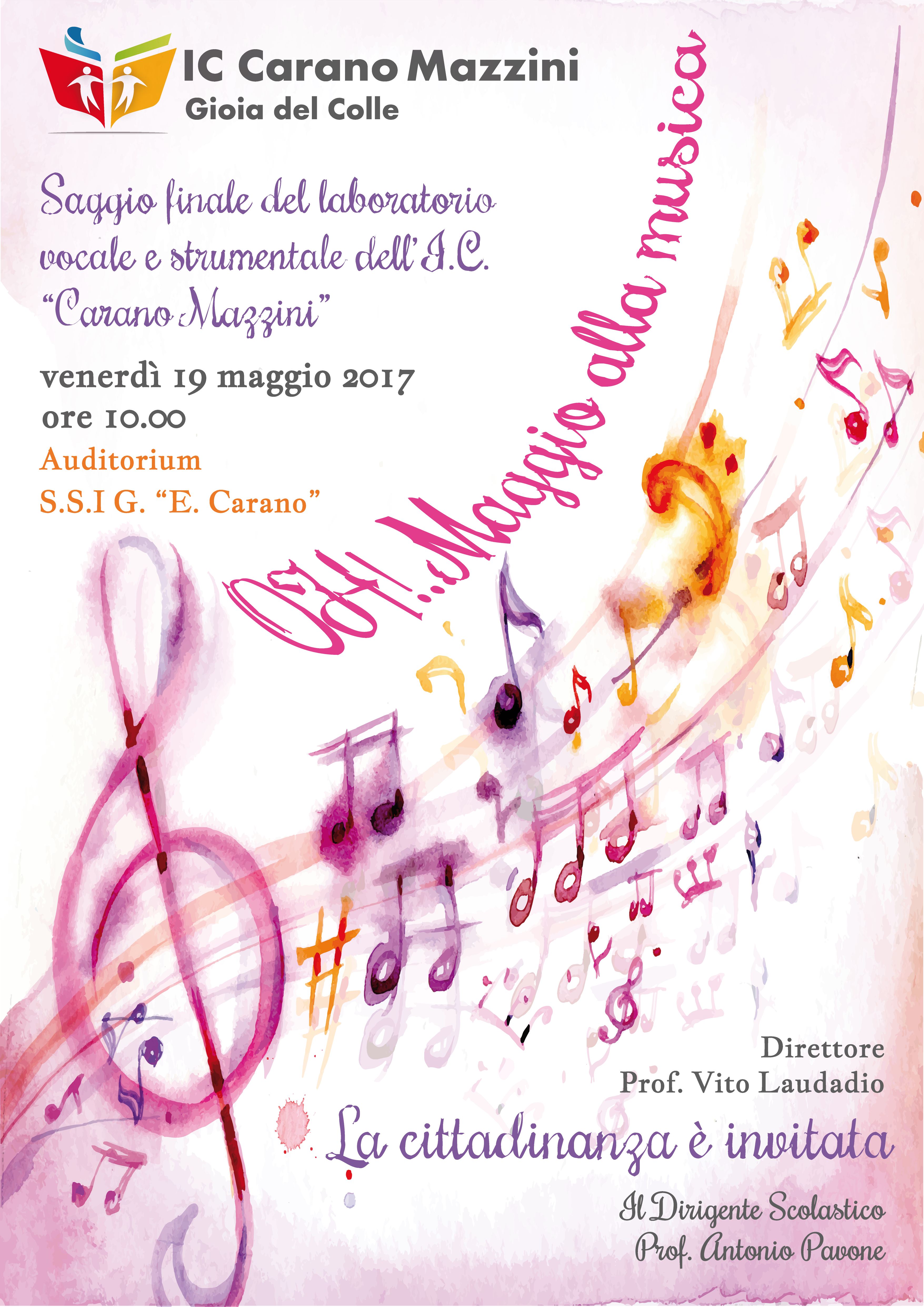 Locandina Omaggio alla musica