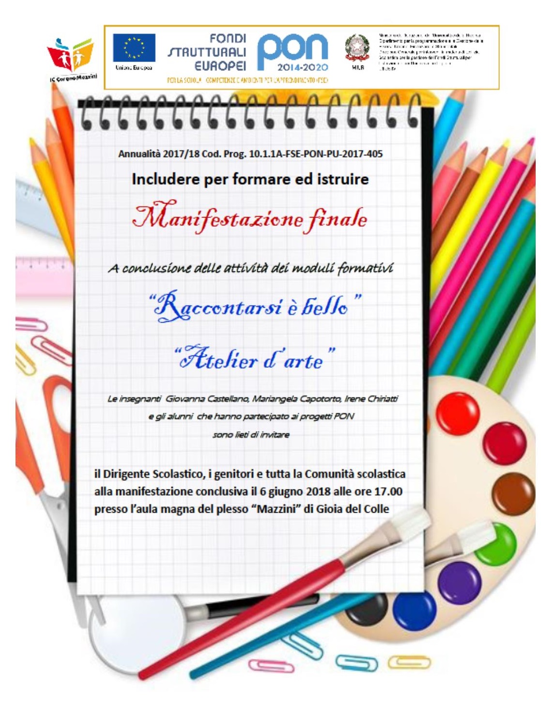 locandinaponitaearte2018